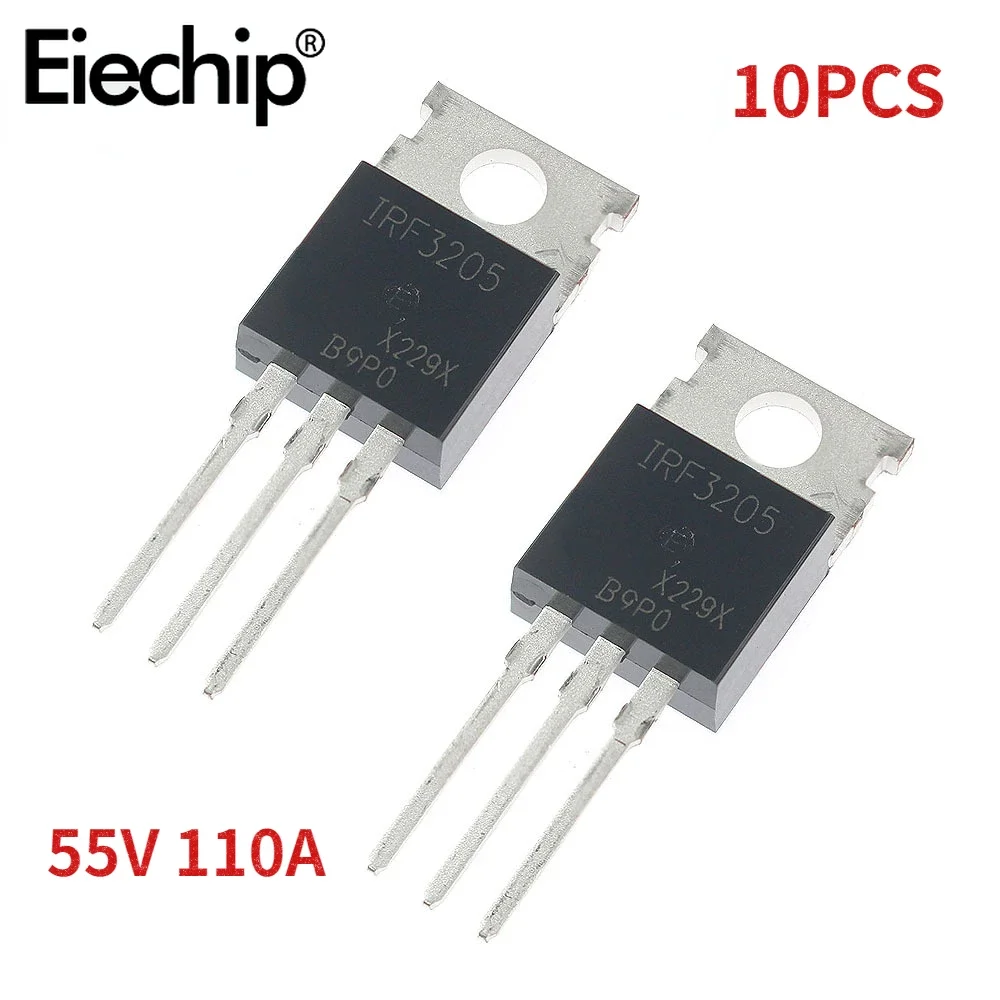 Mosfet Transistor Set - 10 sztuk IRF3205 tranzystor IRF3205PBF 3205