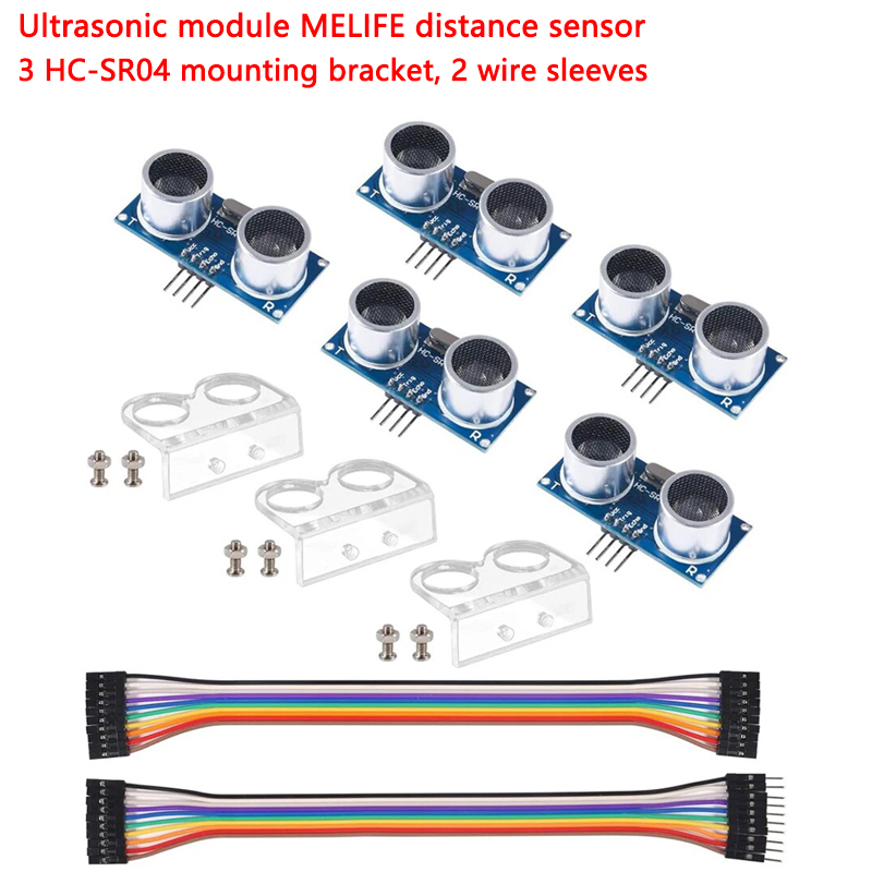 Ultrasonic Sensor Hc - 5 modułów ultradźwiękowych, czujnik odległości MELIFE,