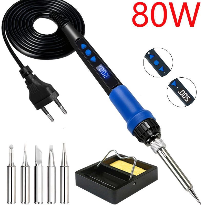 Diy Electronics Repair Kit - Zestaw do lutowania 908D Blue, lutownica