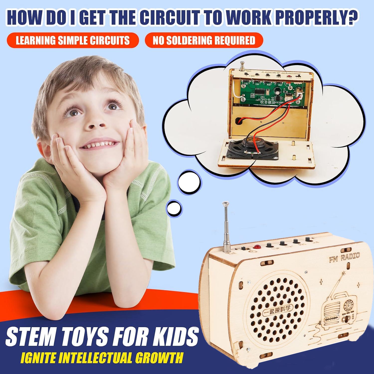 Zestaw do budowy radia FM dla  – Diy Electronics Projects For Kids recenzja i cena