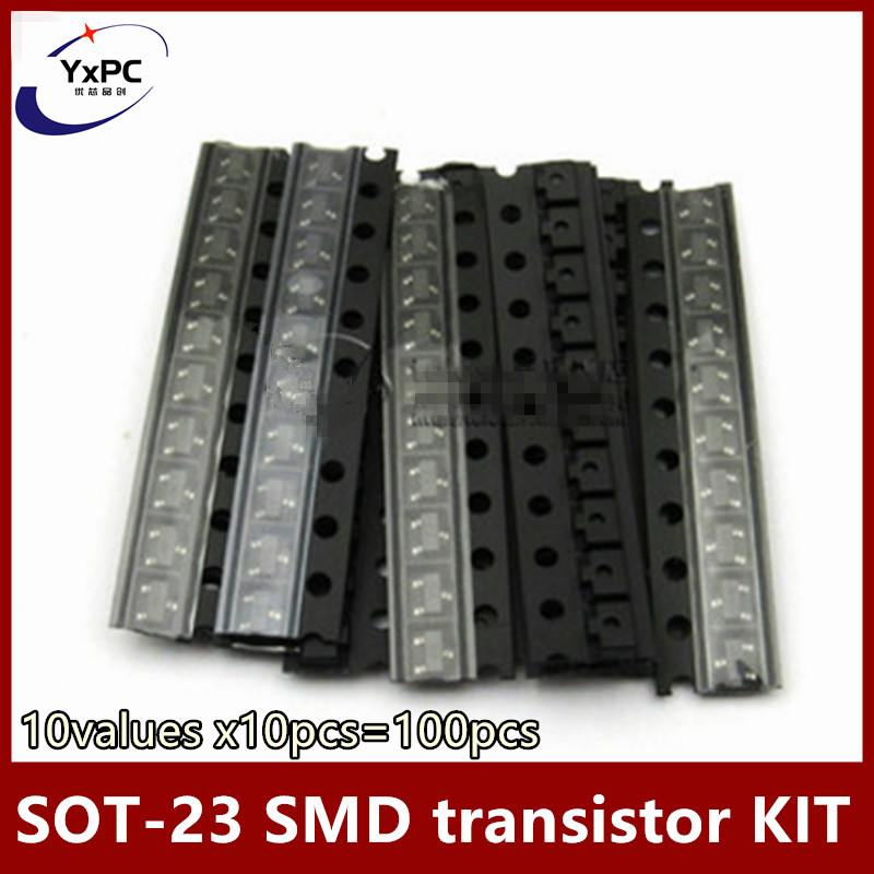 10 wartości x10szt=100szt SOT- – Mosfet Transistor Set recenzja i cena