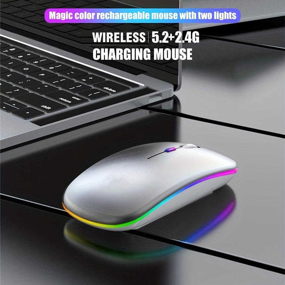 Mysz bezprzewodowa RGB, ładowa – Diy Mouse Electronics recenzja i cena