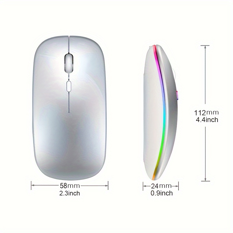 Mysz bezprzewodowa RGB, ładowa – Diy Mouse Electronics recenzja i cena