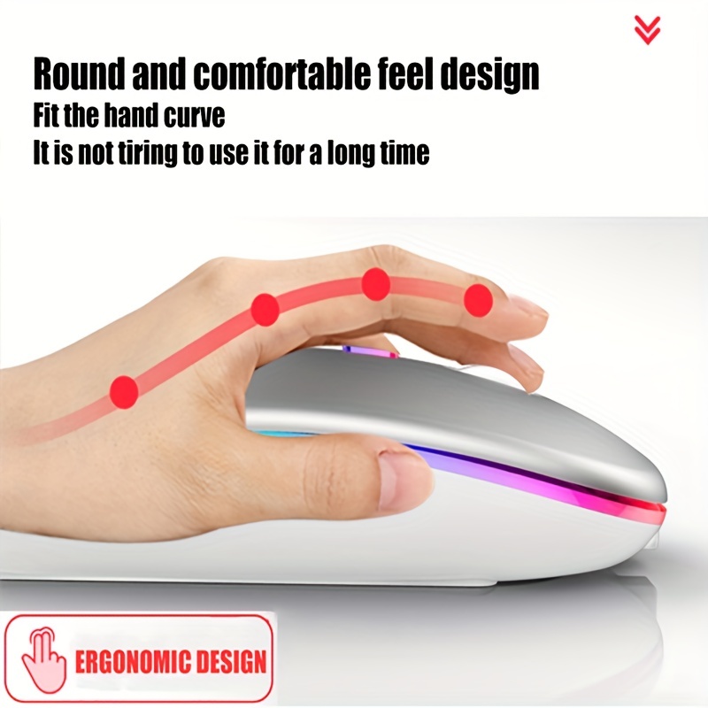 Mysz bezprzewodowa RGB, ładowa – Diy Mouse Electronics recenzja i cena