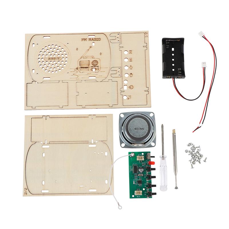 Zestaw DIY Drewniane Radio FM  – Diy Electronics Projects For Kids recenzja i cena