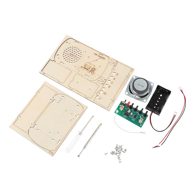 Zestaw DIY Drewniane Radio FM  – Diy Electronics Projects For Kids recenzja i cena